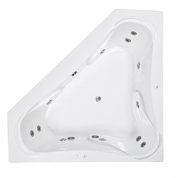 HYDRABATHS® HB7272-CT 72" x 72" Drop-In Tub