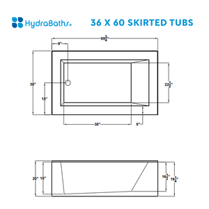 HYDRABATHS® Skirted Tub
