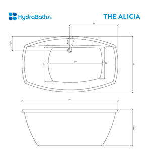 HYDRABATHS® The Alicia Free Standing Tub