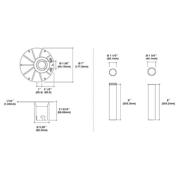 HYDRABATHS® Drop In Drain