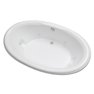 HYDRABATHS® HB4270-CD 42" x 70" Center Drain Drop-In Tub