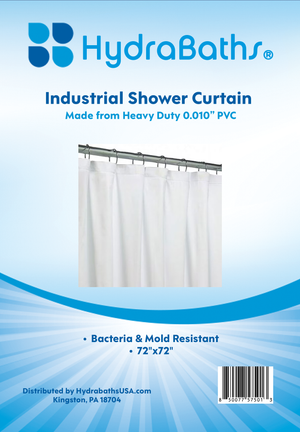 HYDRABATHS® Heavy Duty Shower Curtain 72"x72"
