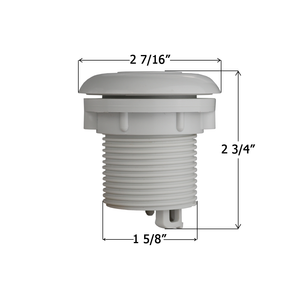air button with dimensions labeled